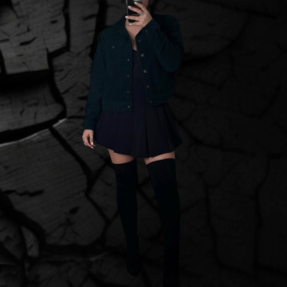 Dark Green Emerald Corduroy Jacket